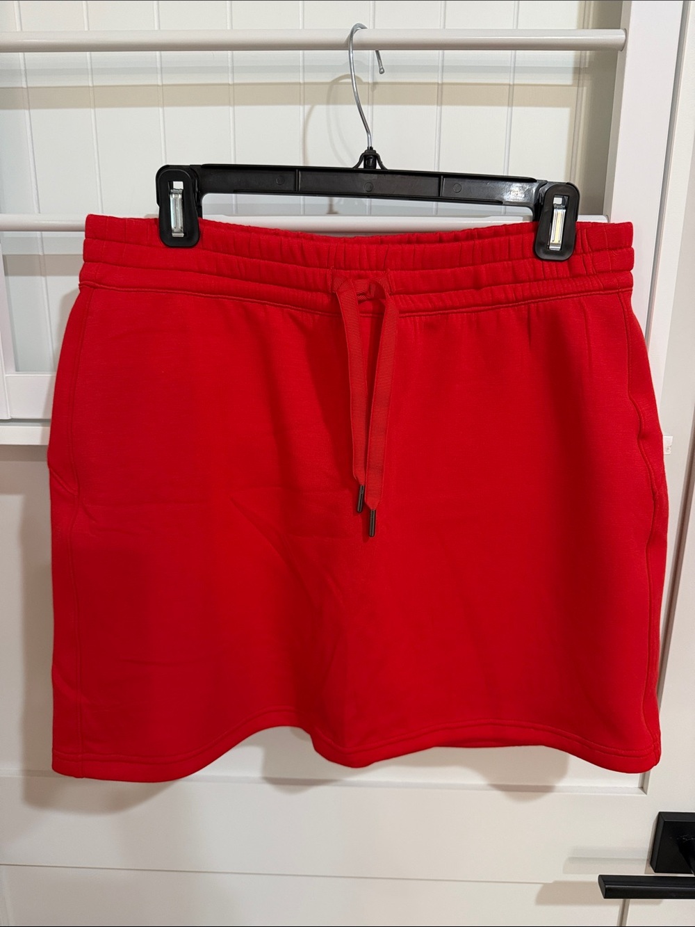 SPANX Red Drawstring Skort